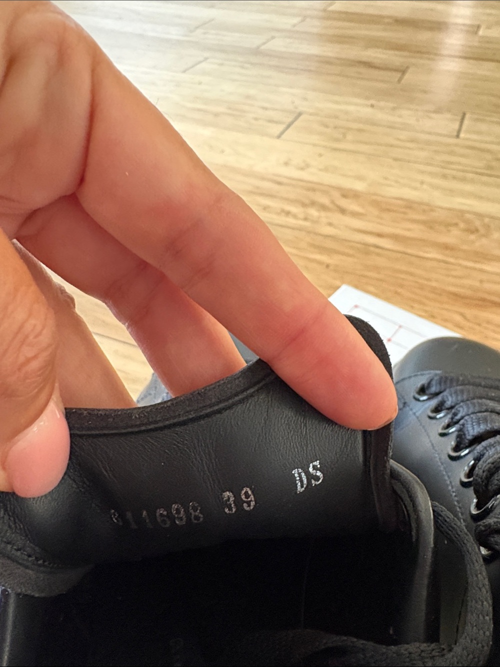Alexander McQueen Black Leather Sneakers with Translucent Yellow-Tinted Sole - Picture 7 of 7